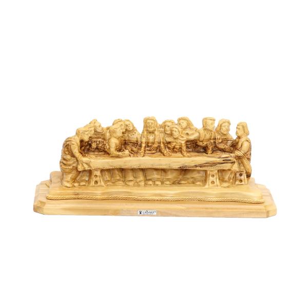 Olive Wood Last Supper Group Sculpture