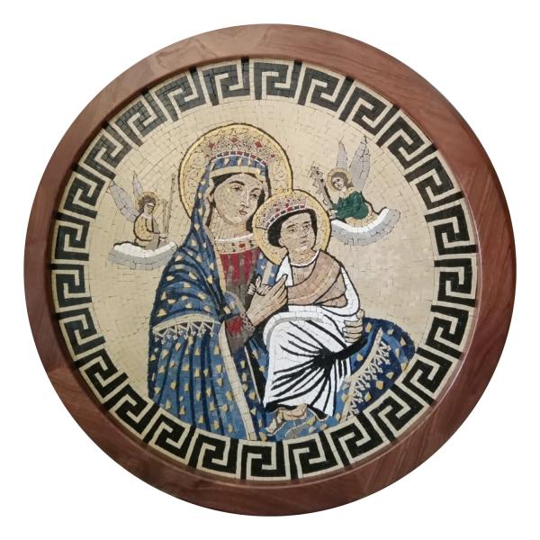 Our Lady of Perpetual Help – Round Mosaic