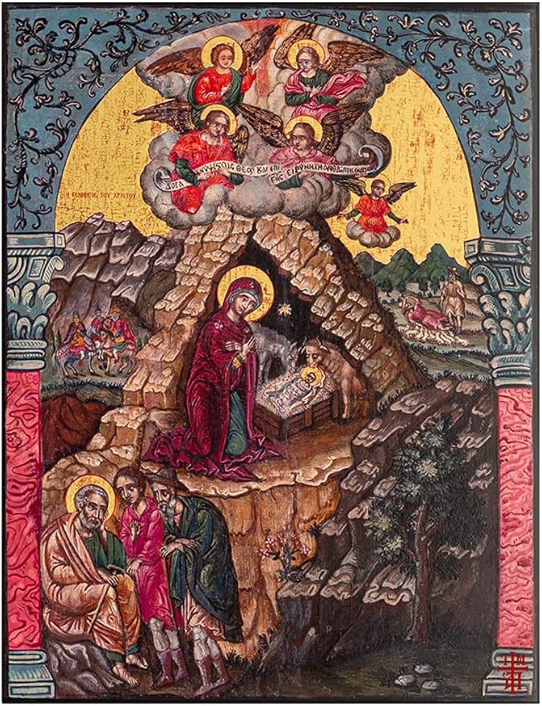 Gilded Nativity Icon