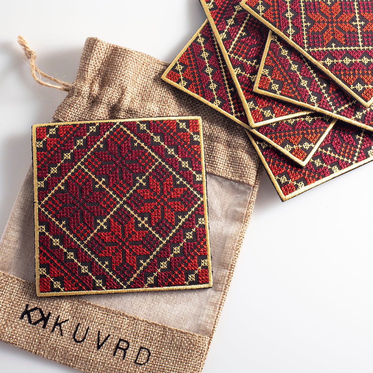 Tatreez Coasters Set of 6