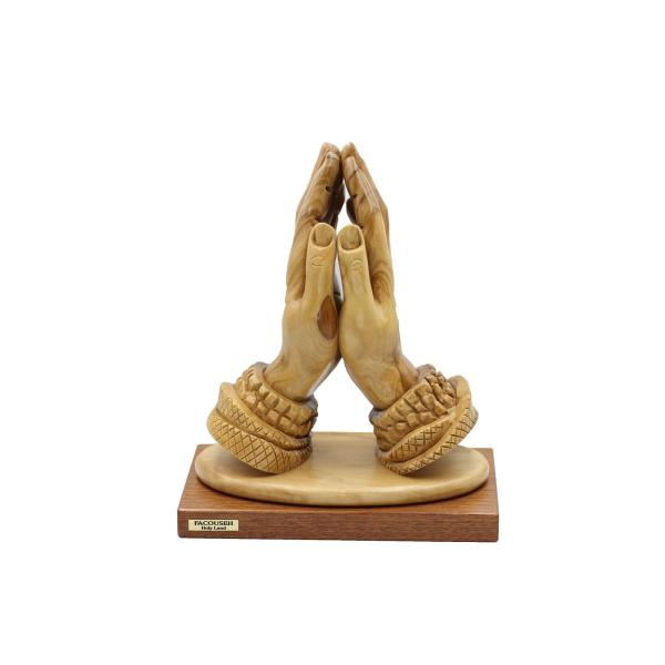 Olive Wood Praying Hands Sculpture