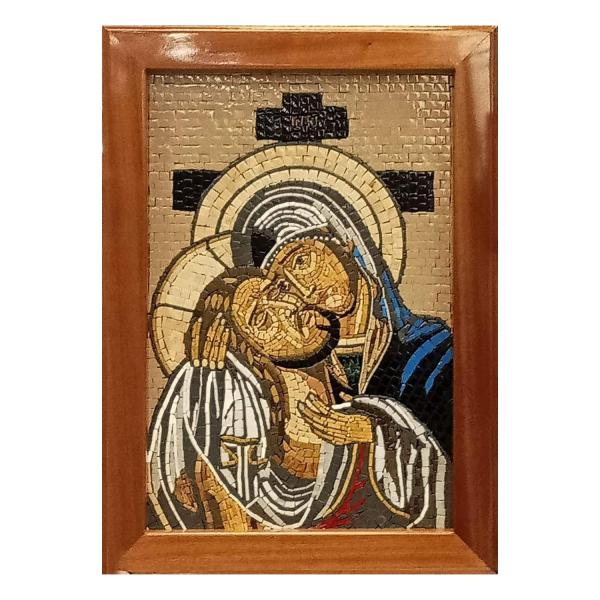 Virgin Mary Embracing Christ Mosaic