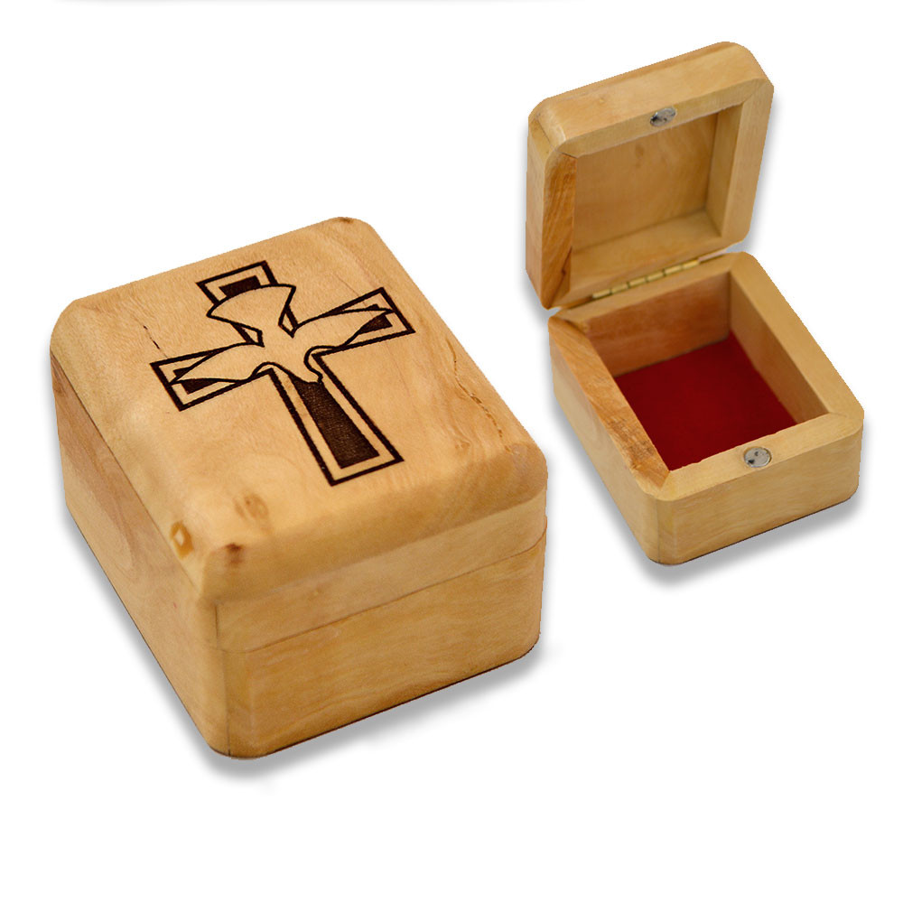 Olive Wood Rosary Box