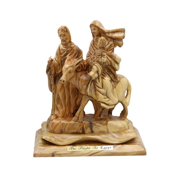 Olive Wood Flight to Egypt with Windswept Veil