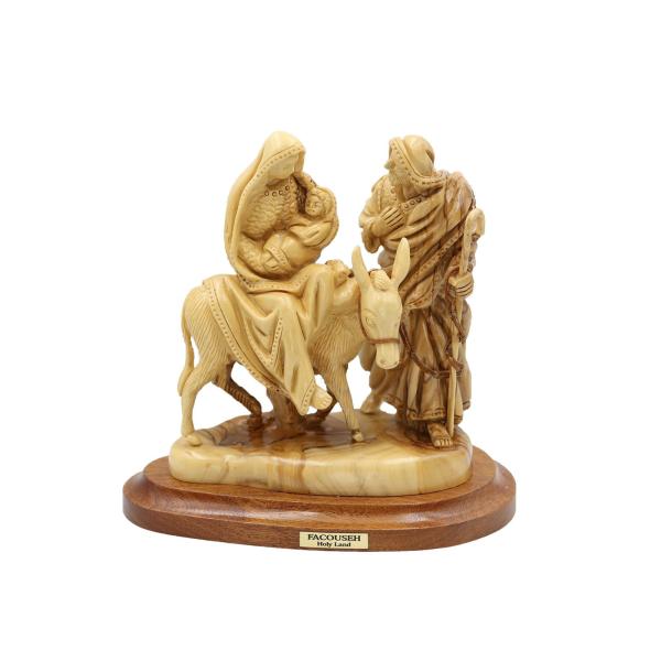 Olive Wood Flight into Egypt with Donkey