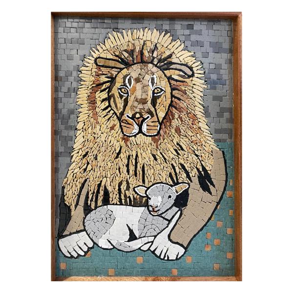 The Lion and the Lamb Mosaic