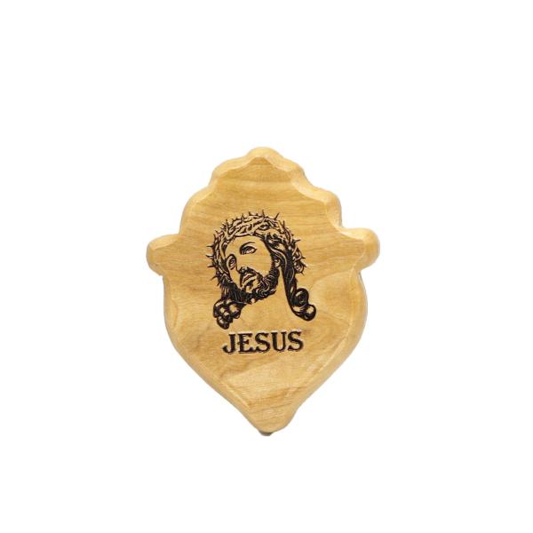 Olive Wood Crown of Thorns Jesus Magnet