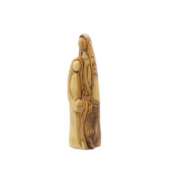 Tall Olive Wood Faceless Holy Family Statue