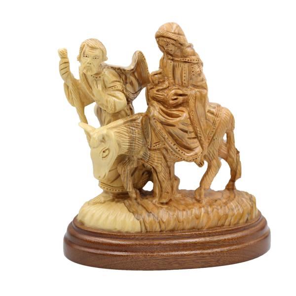 Olive Wood Flight into Egypt with Donkey