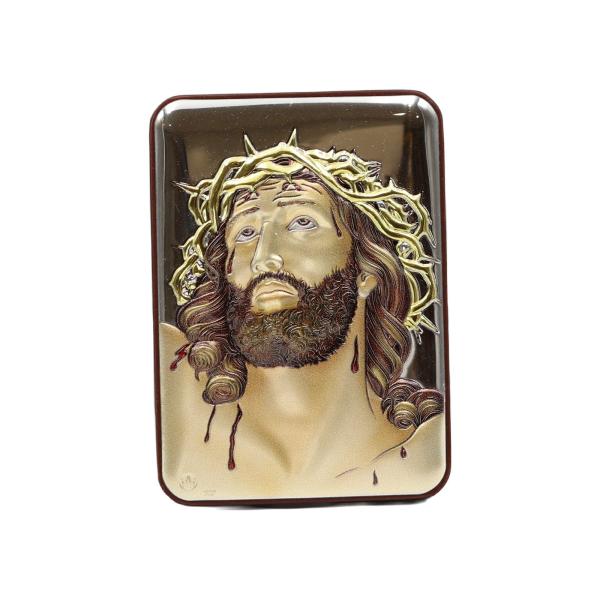 Painted Christ Crowned with Thorns Icon