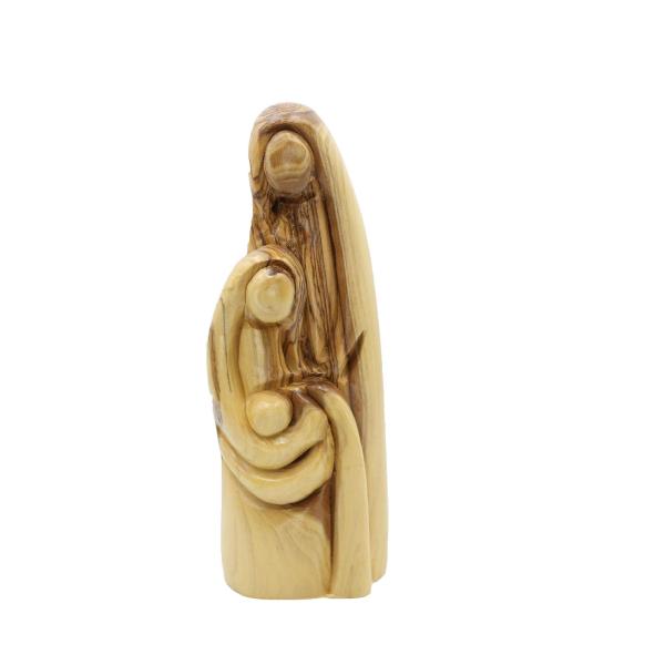 Olive Wood Faceless Holy Family Statue